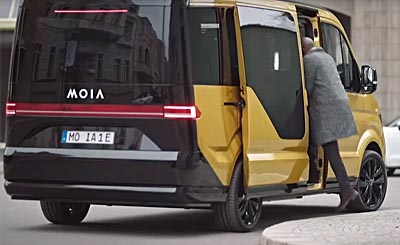 Volkswagen выпустил электрический минивэн Moia для райдшеринга